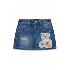 GUESS φούστα παιδική τζιν κορίτσι K6RD05D7070-FLBT μπλε